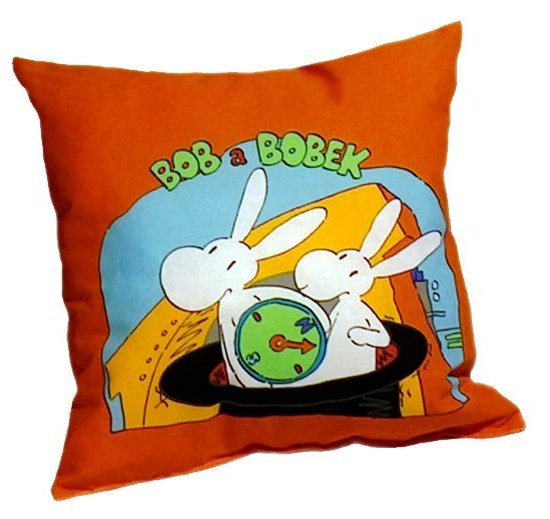 Dětský polštář - Bob a Bobek cestovatelé