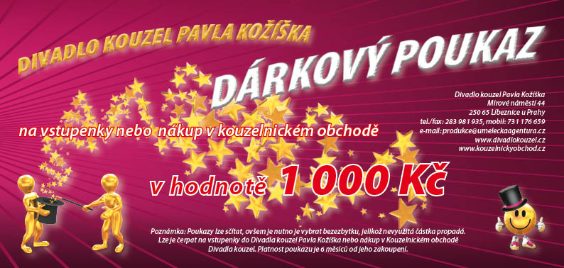 Dárkový poukaz v hodnotě 1.000 Kč