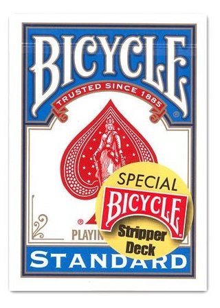 Karty Bicycle Stripper - kónické modré