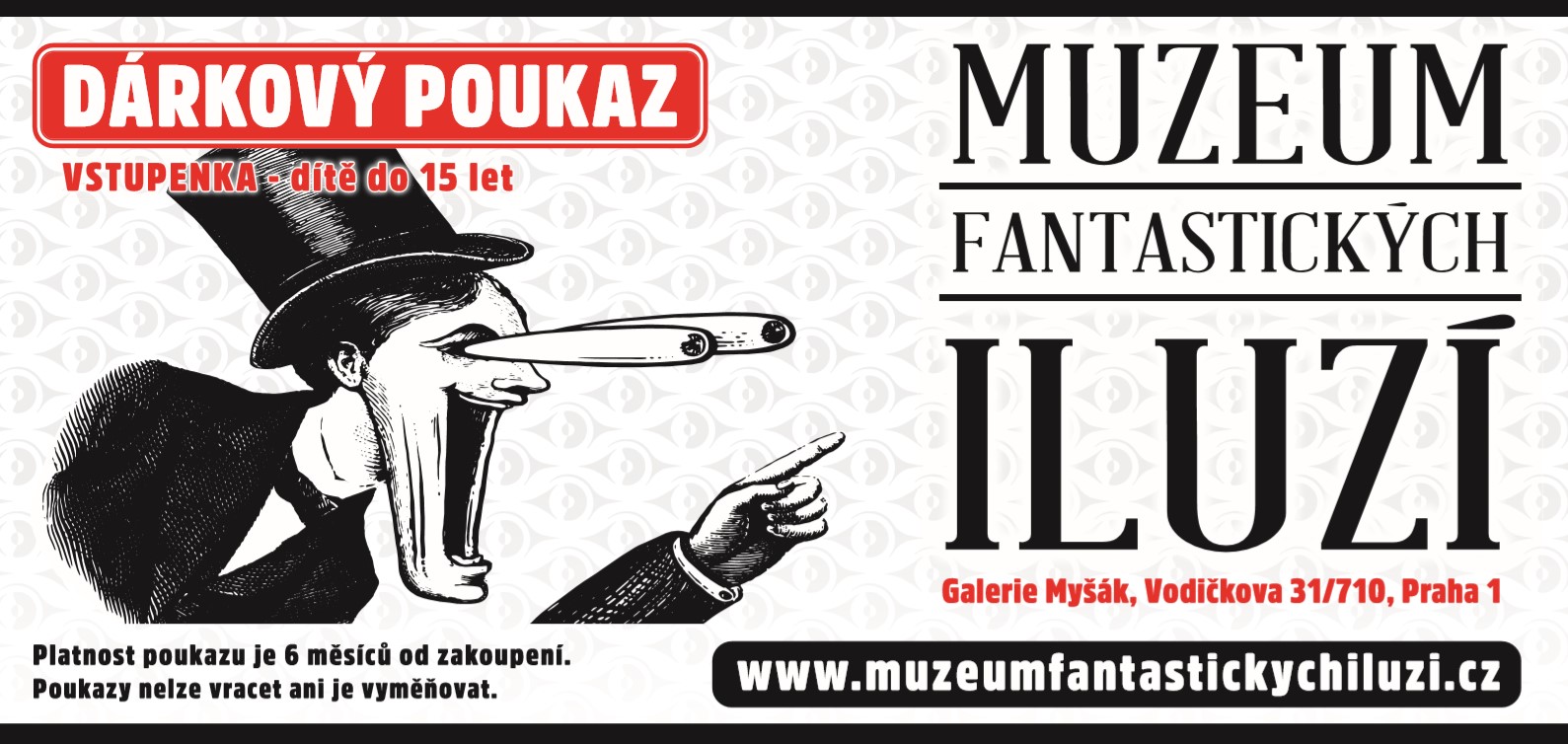 Dárkový poukaz pro dítě do Muzea fantastických iluzí