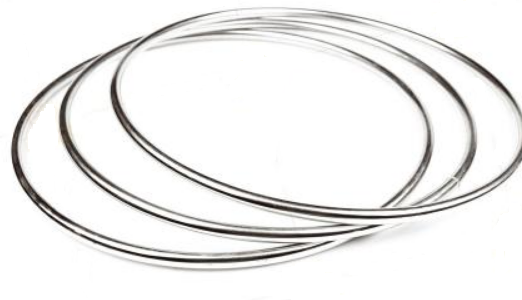 Čínské kovové kruhy 3 ks 30 cm - magnetický zámek