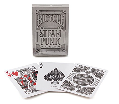 Karty Bicycle Premium Silver Steampunk