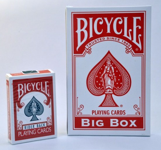 XXL Karty Bicycle Big Box Jumbo červené