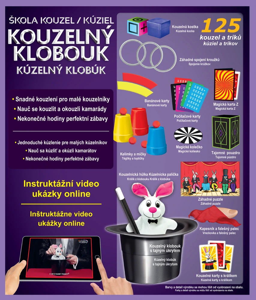 Škola kouzel Kouzelný klobouk - 125 kouzel